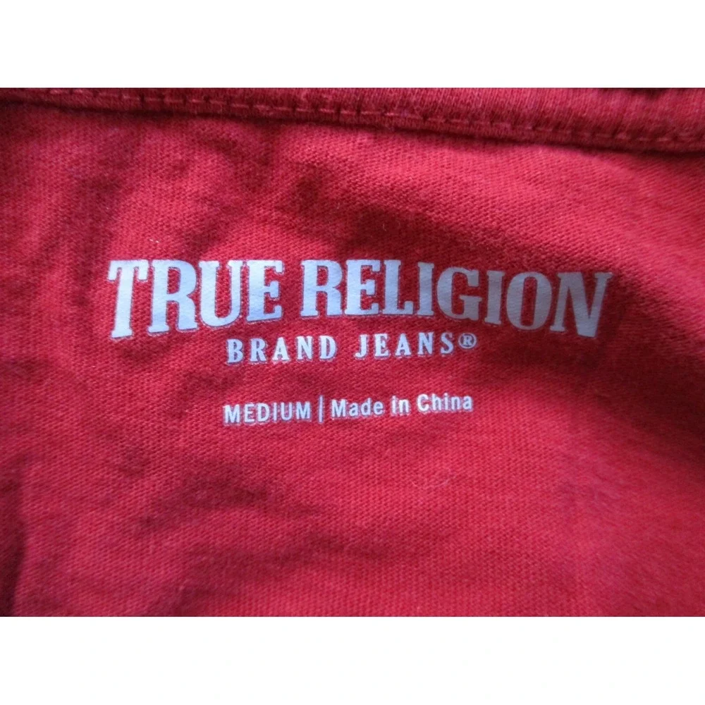 True Religion Half Buddha Half Horseshoe Shirt  Men Size Medium